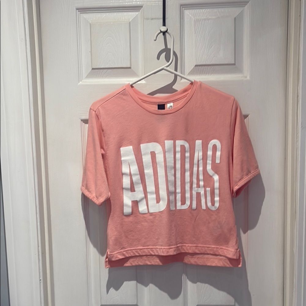 Adidas Coral Cropped Tee SZ Xsmall